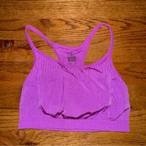 Victoria's Secret VSX Purple Racerback Unpadded Sports Bra Sz S